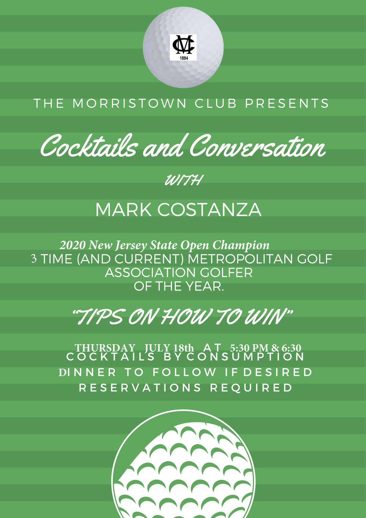 Calendar Upcoming Events The Morristown Club